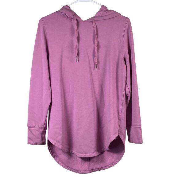 Core 10 Sweatshirt Women's Size Medium Purple Hooded Crewneck Long Sleeve Soft - Picture 1 of 7